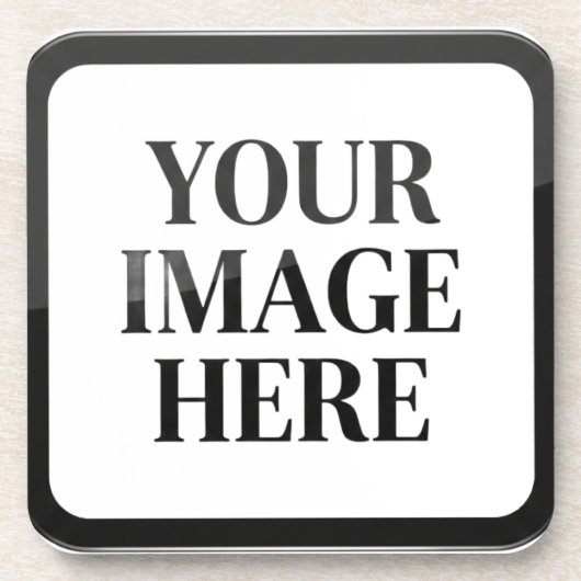 Your Custom Memory - Personalized Photo Placeholde Getränkeuntersetzer (Vorderseite)