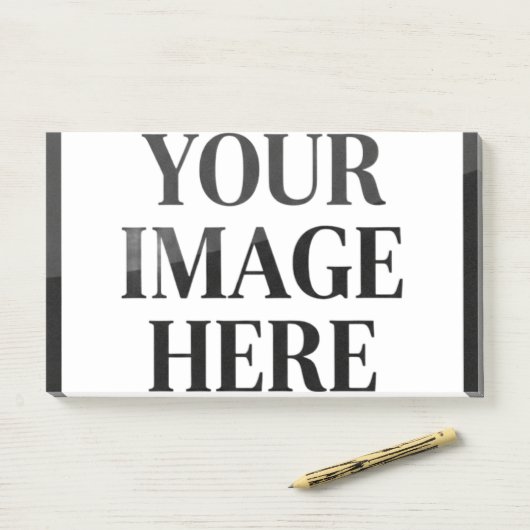 Your Custom Memory - Personalized Photo Placeholde Post-it Klebezettel (Auf Schreibtisch)