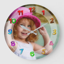 Your Custom Photo Kids Clock