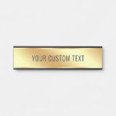 Your Custom Text Elegant Gold Create Your Own Türschild (Vorderseite )