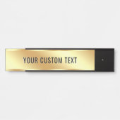 Your Custom Text Elegant Modern Simple Gold Home Türschild (Vorderseite )