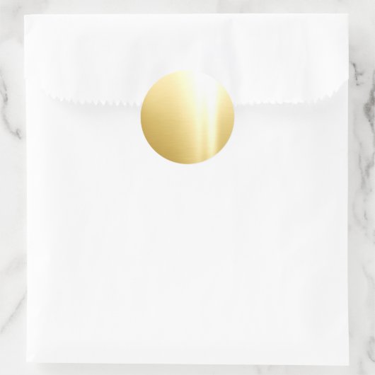 Your Custom Text Glam Gold Elegant Template Blank Runder Aufkleber (Tasche)