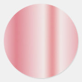 Your Custom Text Monogram Name Rose Gold Blank Runder Aufkleber (Vorderseite)