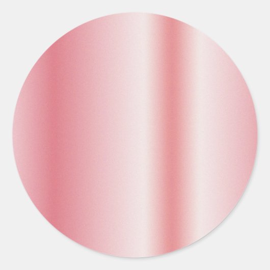 Your Custom Text Monogram Name Rose Gold Blank Runder Aufkleber (Vorderseite)