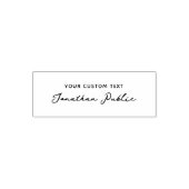 Your Custom Text Name Typography Simple Template Permastempel (Design)