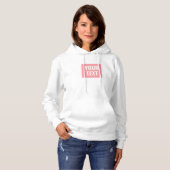 Your Custom Text Name Womens Front And Back Print Hoodie (Vorne ganz)