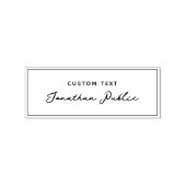 Your Custom Text Stylish Typography Script Name Gummistempel (Prägung)