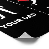 Your Dad My Dad Funny B Guitar Lover Musician Sarc Poster (Ecke)