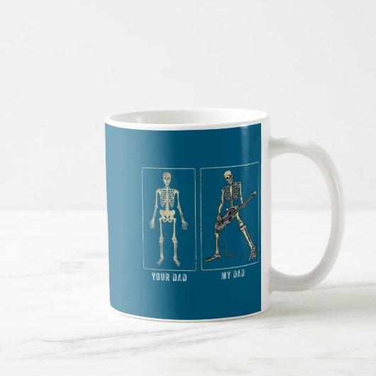 Your Dad My Dad Funny Father Day Quote For Guitar Kaffeetasse (Rechts)