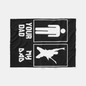 Your Dad My Dad Guitar Rocker Rock N Roll Band T S Fleecedecke (Vorderseite (Horizontal))