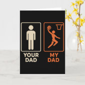 Your Dad My Dad Sketll Dunk Daughter Son Father's  Karte (Gelbe Blume)
