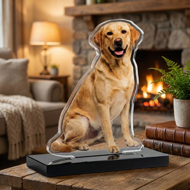 "Your Dog" Acrylic Photo Cut Out Sculpture Freistehende Fotoskulptur (Photo Cut Out Sculpture)