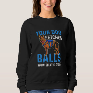 Your Dog Fetches Balls Wow Thats Cute K9 Police Of Sweatshirt