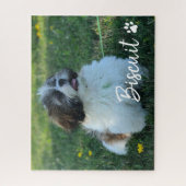 Your dog Name Script Custom Photo Puzzle (Vertikal)