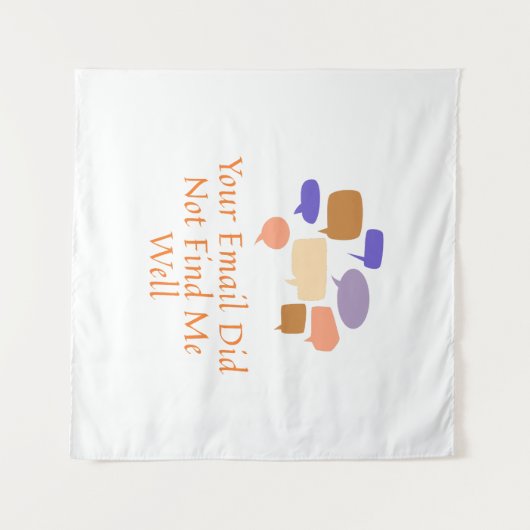 Your Email Did Not Find Me Well Wandteppich (Vorderseite (Horizontal))