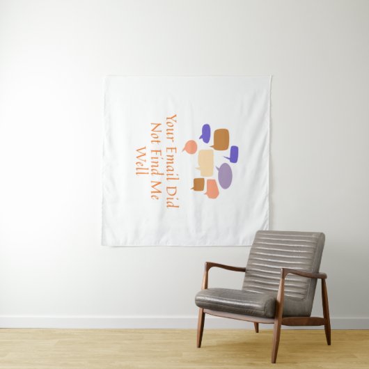 Your Email Did Not Find Me Well Wandteppich (Beispiel (Horizontal))