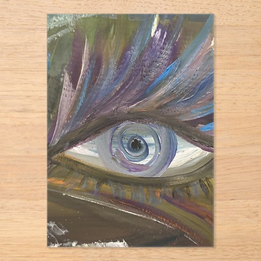 your eye is the mirror of your soul acryleinladungen (Vorderseite)