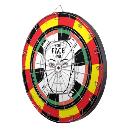 Your Face Here Dartboard Dartscheibe (Vorderseite rechts)