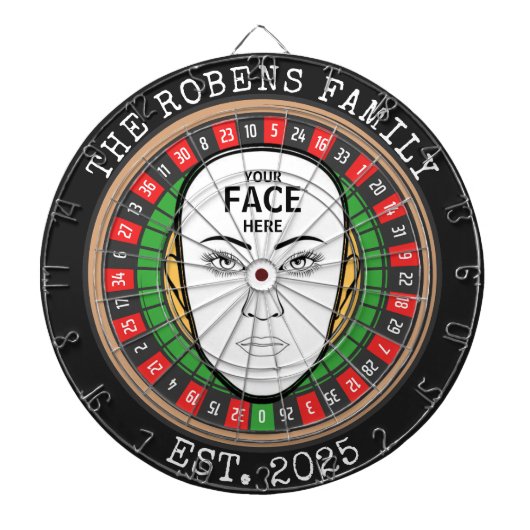 Your Face Here Dartboard Dartscheibe (vorne)