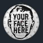 Your Face Here Dartboard Dartscheibe<br><div class="desc">Looking For Something One-Of-A-Kind?
Easily upload photos,  artwork,  text,  and more!
CREATE YOUR OWN CUSTOM ITEM NOW</div>