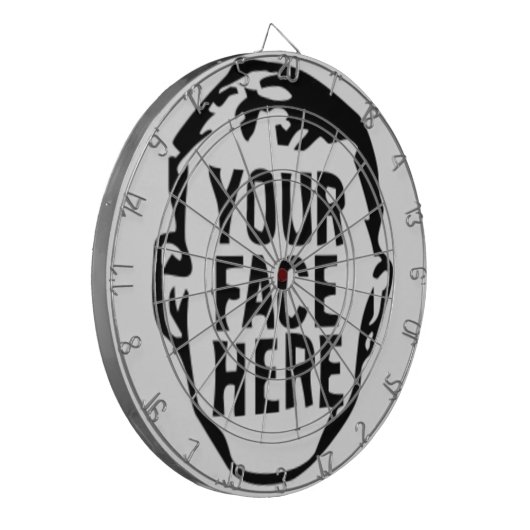 Your Face Here Dartboard Dartscheibe (Vorderseite Links)