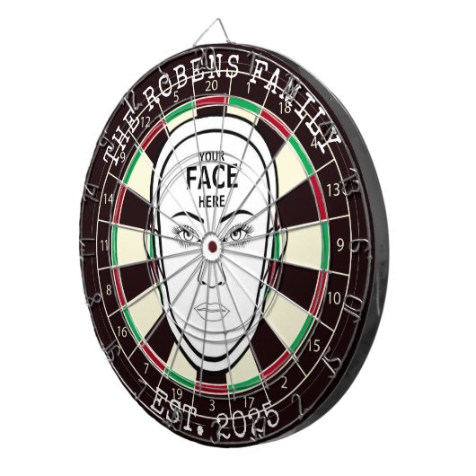 Your Face Here Dartboard Dartscheibe (Vorderseite rechts)