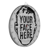 Your Face Here Dartboard Dartscheibe (Vorderseite Links)
