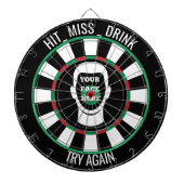 Your Face Here Dartboard  Funny Drinking Dartboard Dartscheibe (vorne)