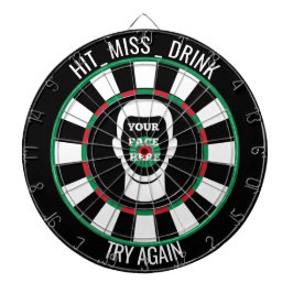 Your Face Here Dartboard  Funny Drinking Dartboard Dartscheibe