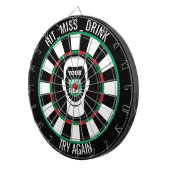 Your Face Here Dartboard  Funny Drinking Dartboard Dartscheibe (Vorderseite rechts)
