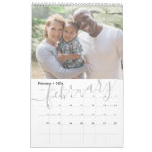 Your Family Photo Month By Month Personalized Kalender (Feb 2026)