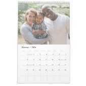 Your Family Photo Month By Month Personalized Kalender (Feb 2026)