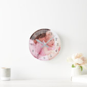 Your Family Photo Runde Wanduhr (Zuhause)