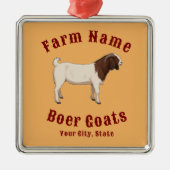 Your Farm Boer Goats Ornament Aus Metall (Vorne)