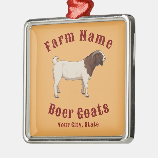 Your Farm Boer Goats Ornament Aus Metall (Links)