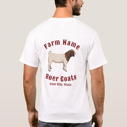 Your Farm Boer Goats T-Shirt (Rückseite)