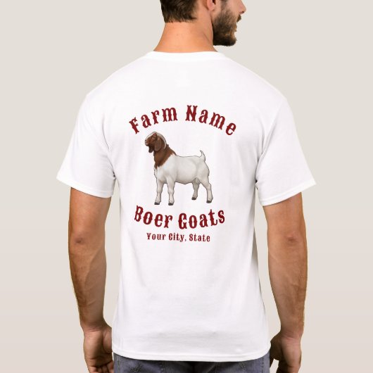 Your Farm Boer Goats T-Shirt (Rückseite)
