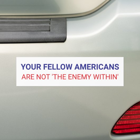 Your Fellow Americans Unity Political Autoaufkleber (Auf Auto)