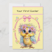 Your First Easter Flat Note Card Mitteilungskarte (Vorderseite)
