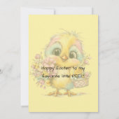 Your First Easter Flat Note Card Mitteilungskarte (Rückseite)