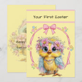 Your First Easter Flat Note Card Mitteilungskarte (Vorne/Hinten)