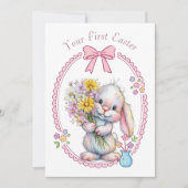 Your First Easter Flat Note Card Mitteilungskarte (Vorderseite)