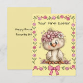 Your First Easter Flat Note Card Mitteilungskarte (Vorne/Hinten)