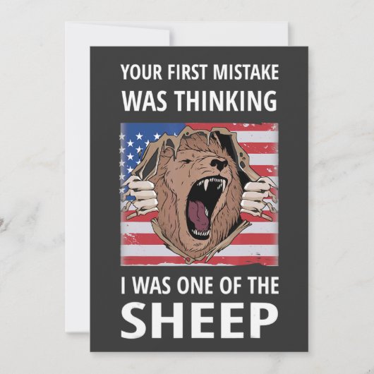 Your First Mistake Was Thinking I Was One Of The S Einladung (Vorderseite)