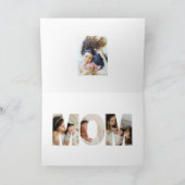 Your First Mother's Day personalised photo &Quote  Karte (Innenseite)
