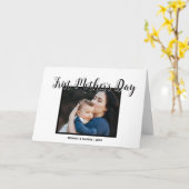 Your First Mother's Day personalised photo &Quote  Karte (Gelbe Blume)