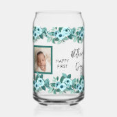 Your First Mother's Day Rose Greenery Photo Dosenglas (Vorderseite)