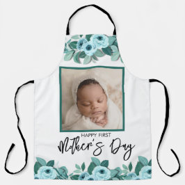 Your First Mother's Day Rose Greenery Photo Schürze