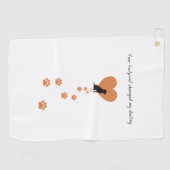 Your footprint changed my destiny golfhandtuch (Horizontal)