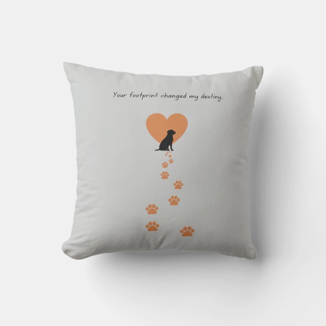 Your footprint changed my destiny kissen (Vorderseite)